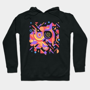 Funky Rainbow D20 Dice Tabletop RPG Hoodie